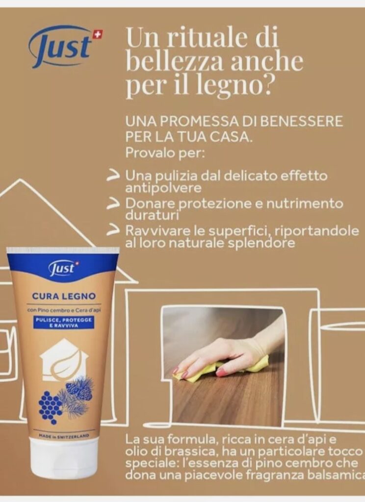 Prodotto per cura legno naturale esclusivo